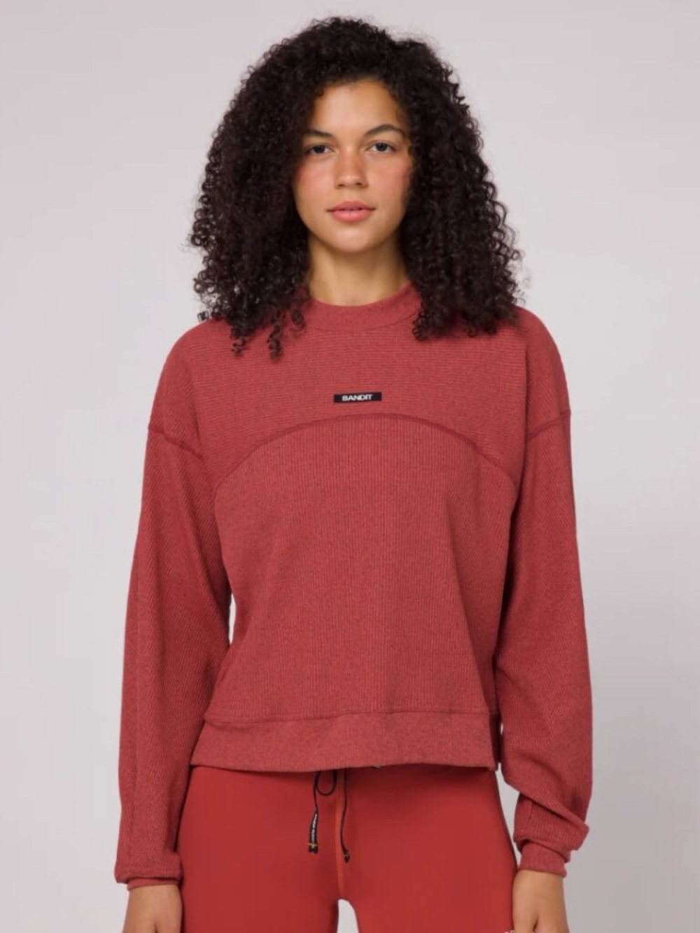 Bandit Running Women’s Versa Rib Mockneck Long Sleeve Pullover Top XS